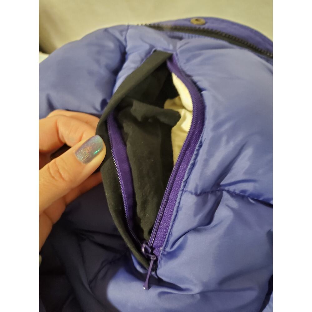 Vtg Eddie Bauer Mens Goose Down Insulated Puffer Lined Nylon Jacket Size L 80s - Picture 6 of 15